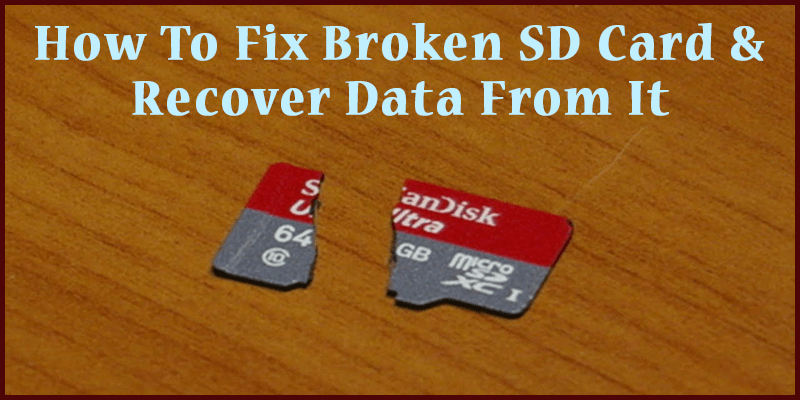 retrieve data from broken sd card