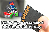 recover audios from external storage device