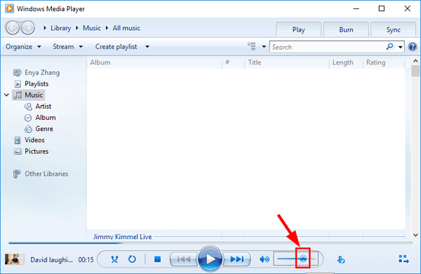 Windows media player no sound