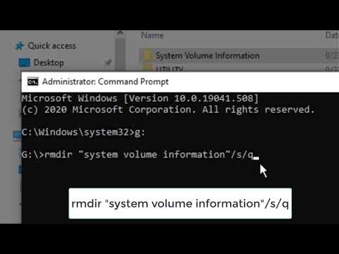 How to Delete System Volume Information from USB 