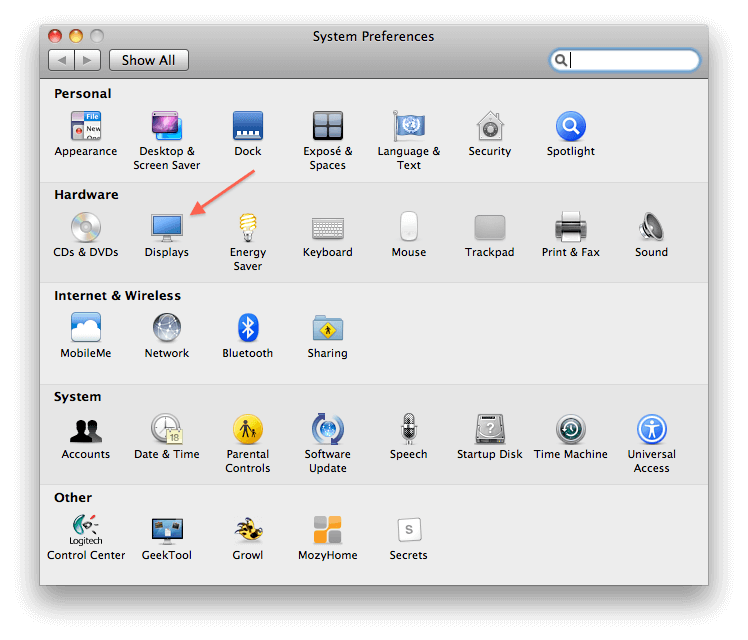 System Preferences