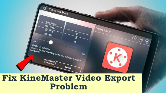 KineMaster Video Export Problem